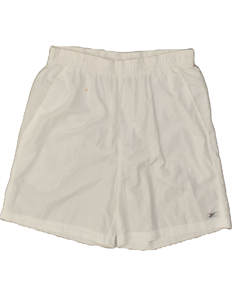 REEBOK Mens Sport Shorts 2XL White | Vintage Reebok | Thrift | Second-Hand Reebok | Used Clothing | Messina Hembry 