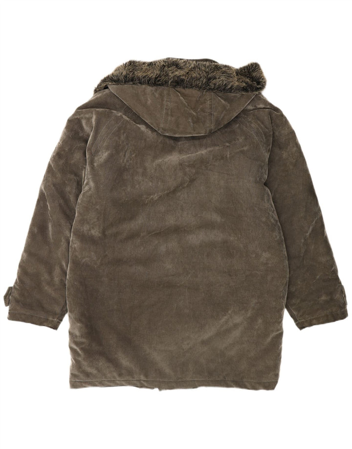 Gianfranco Ferre Mens Hooded Parka Jacket UK 40 Large Grey