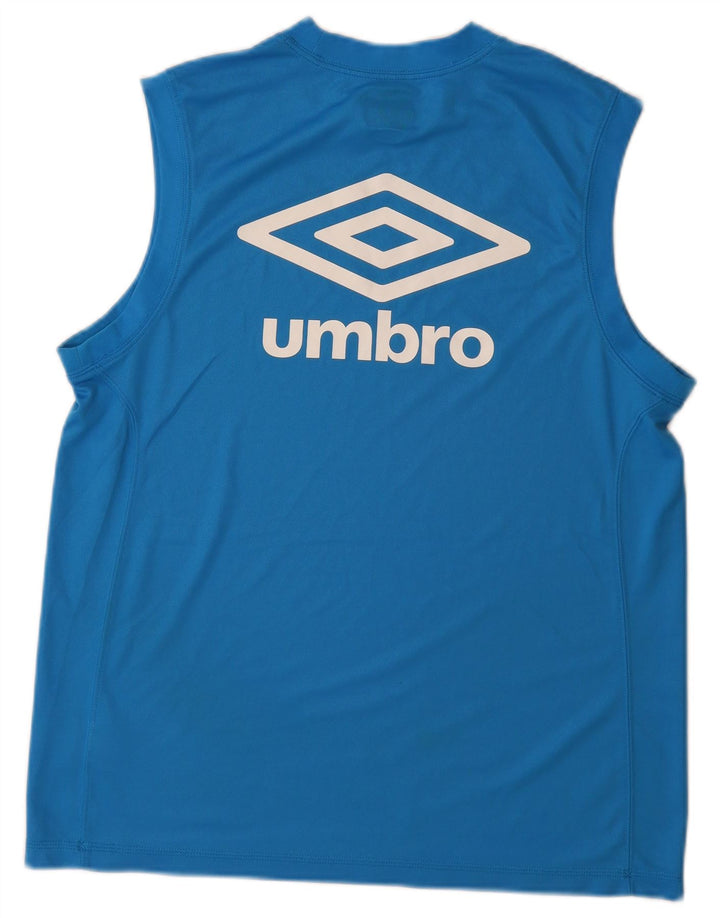 Umbro Mens Graphic Vest Top Large Blue Polyester