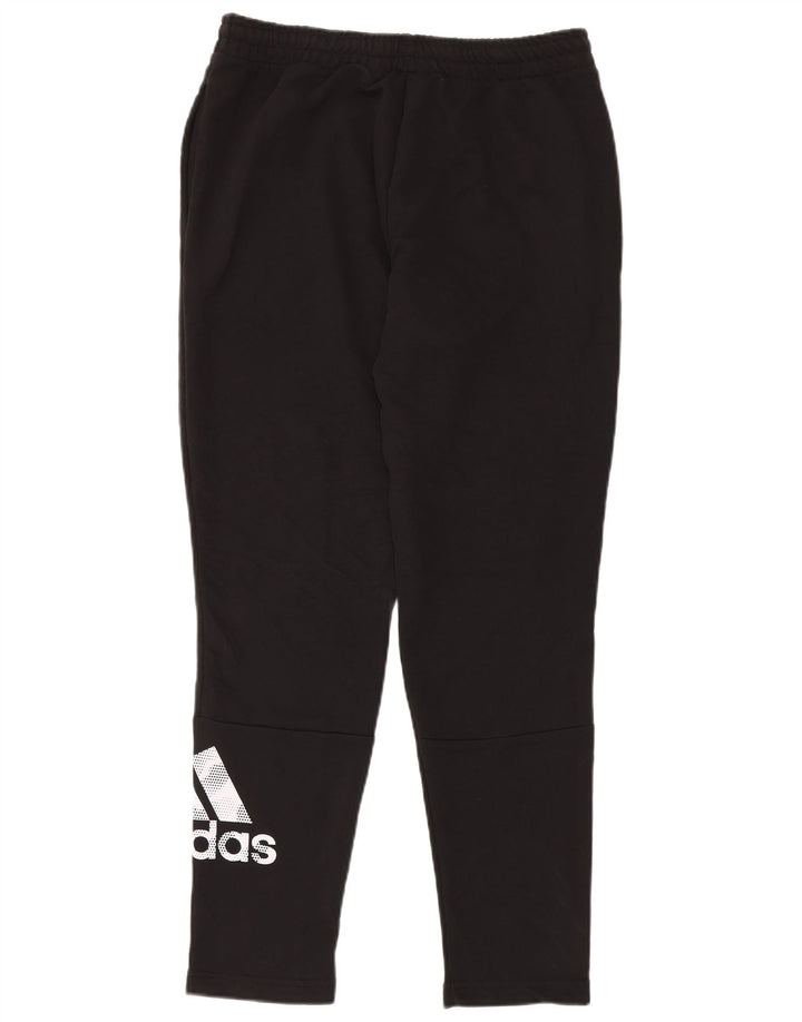 ADIDAS Mens Graphic Tracksuit Trousers Large  Black Cotton