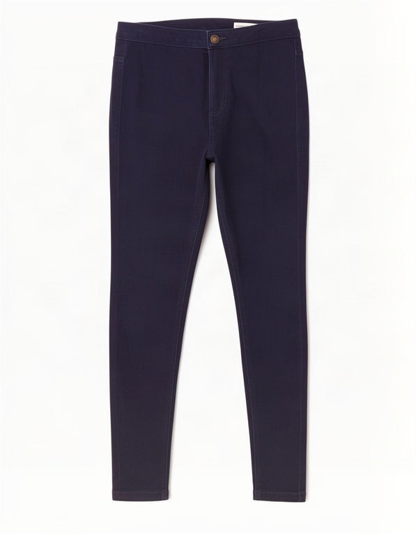 Superdry Womens Super Skinny Jeans UK 12 Medium W28 L26 Navy Blue Cotton
