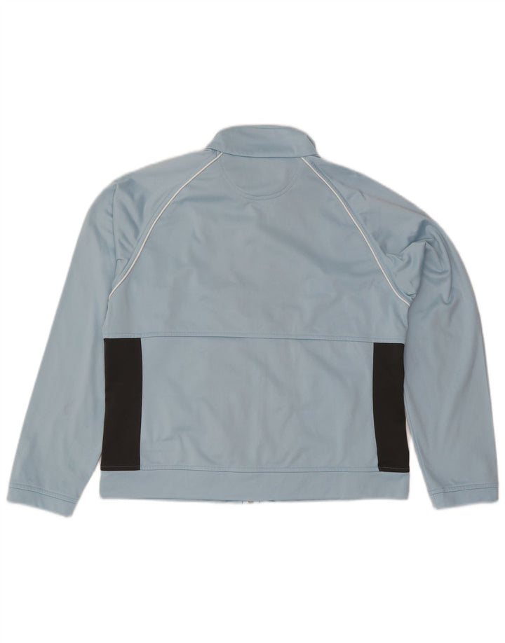 Champion Womens Tracksuit Top Jacket UK 16 Large Blue Colourblock Polyester