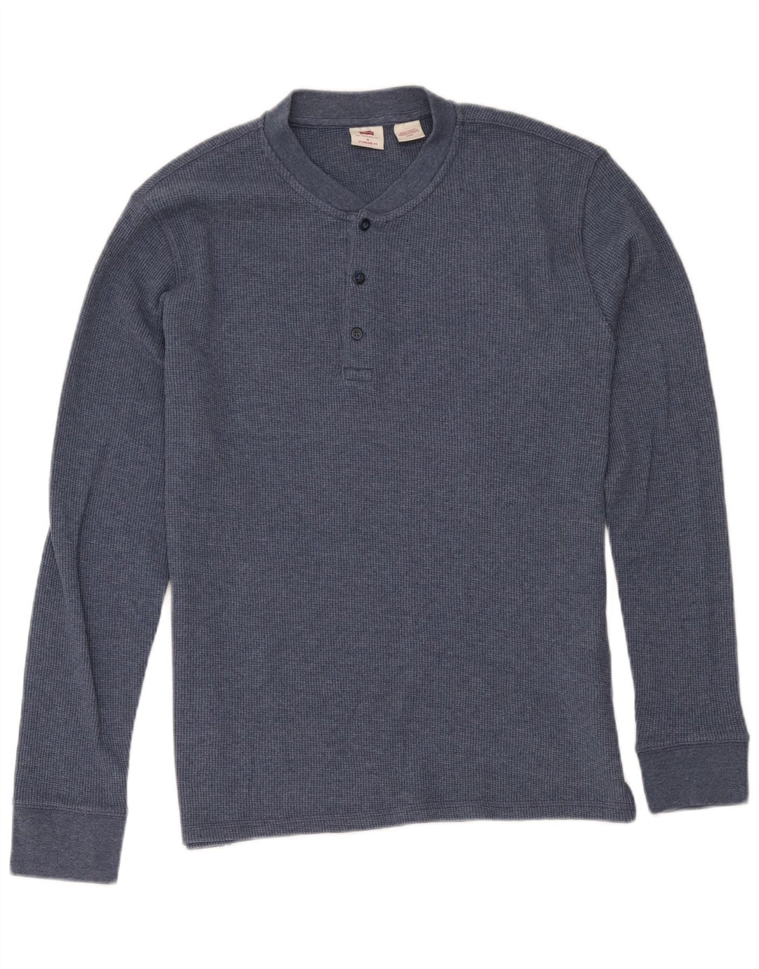 Levi's Mens Standard Fit Top Long Sleeve Medium Navy Blue Cotton