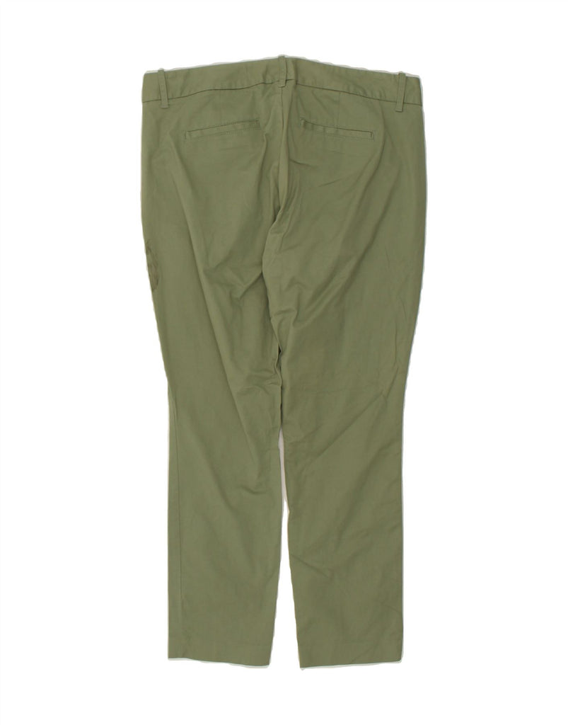 J. CREW Womens Frankie Slim Chino Trousers UK 14  Large W34 L28 Green | Vintage J. Crew | Thrift | Second-Hand J. Crew | Used Clothing | Messina Hembry 