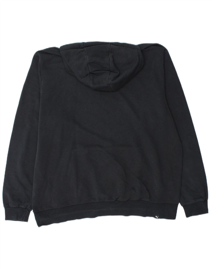 PUMA Mens Graphic Hoodie Jumper XL Black Cotton