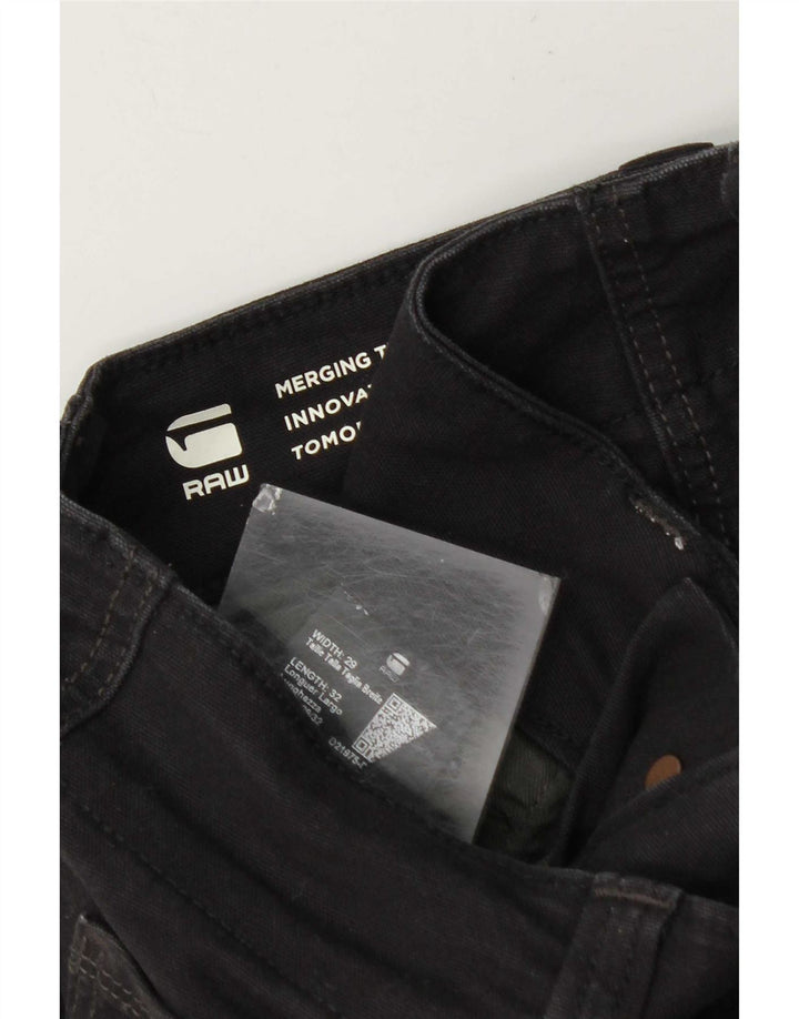 G-Star Mens Slim Cargo Trousers W29 L32 Black Cotton
