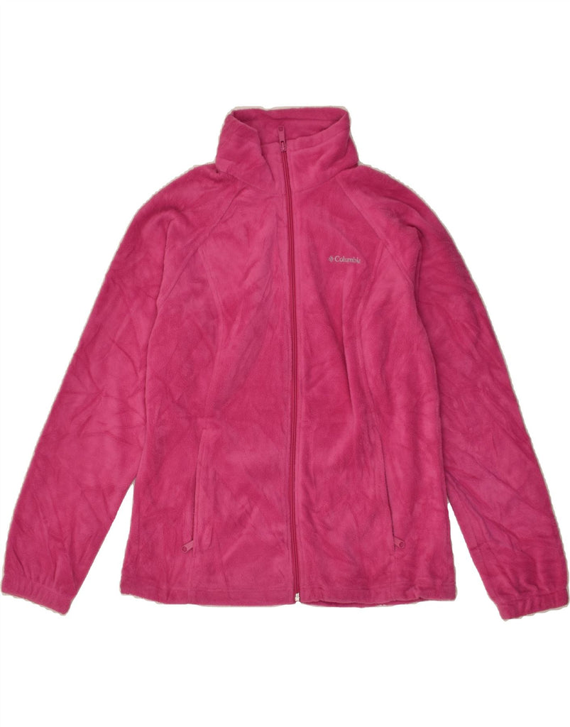 COLUMBIA Womens Fleece Jacket UK 16 Large Pink Polyester | Vintage Columbia | Thrift | Second-Hand Columbia | Used Clothing | Messina Hembry 