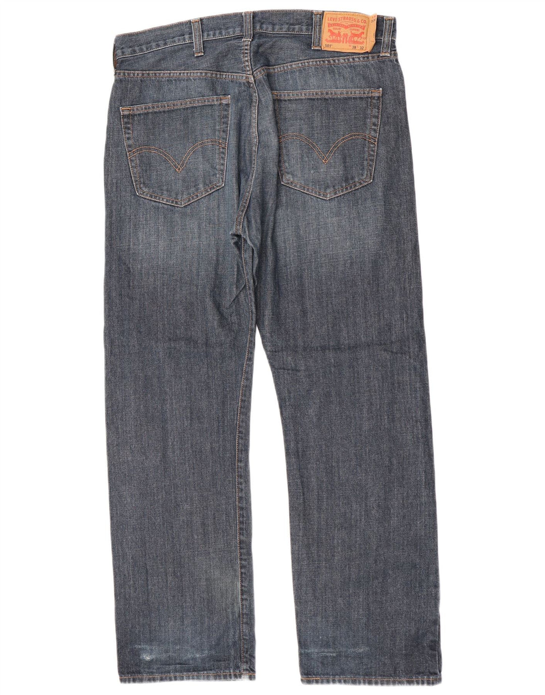 Levi's Mens 501 Straight Jeans W38 L32 Blue Cotton