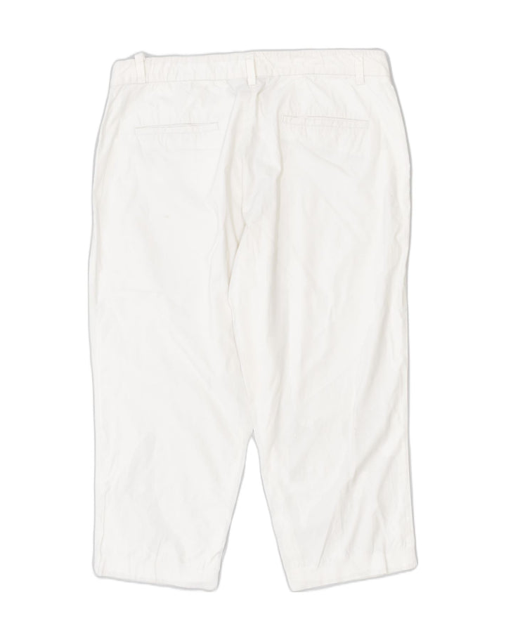 STEFANEL Womens Bermuda Shorts W34 Large White Cotton | Vintage | Thrift | Second-Hand | Used Clothing | Messina Hembry 