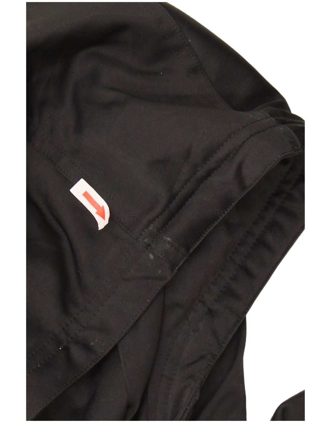 ADIDAS Womens Oversized Hooded Tracksuit Top Jacket UK 14 Large Black