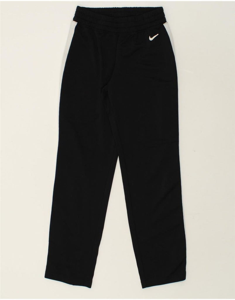 NIKE Mens Tracksuit Trousers Small Black Polyester | Vintage Nike | Thrift | Second-Hand Nike | Used Clothing | Messina Hembry 