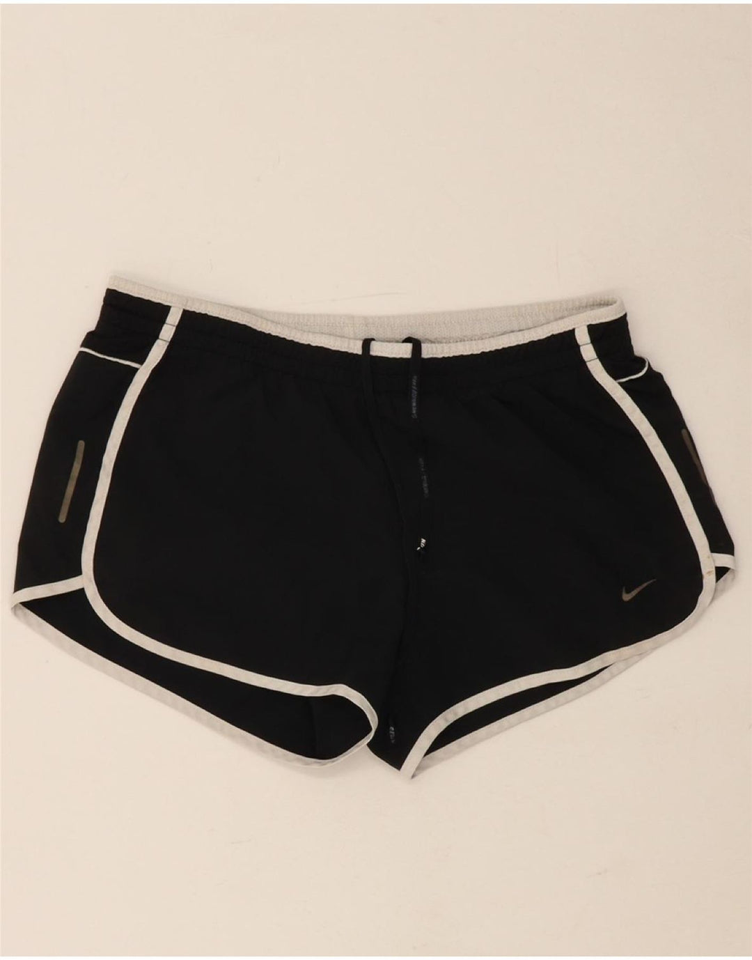 NIKE Womens Dri Fit Sport Shorts UK 10 Small Black Vintage Nike and Second-Hand Nike from Messina Hembry 