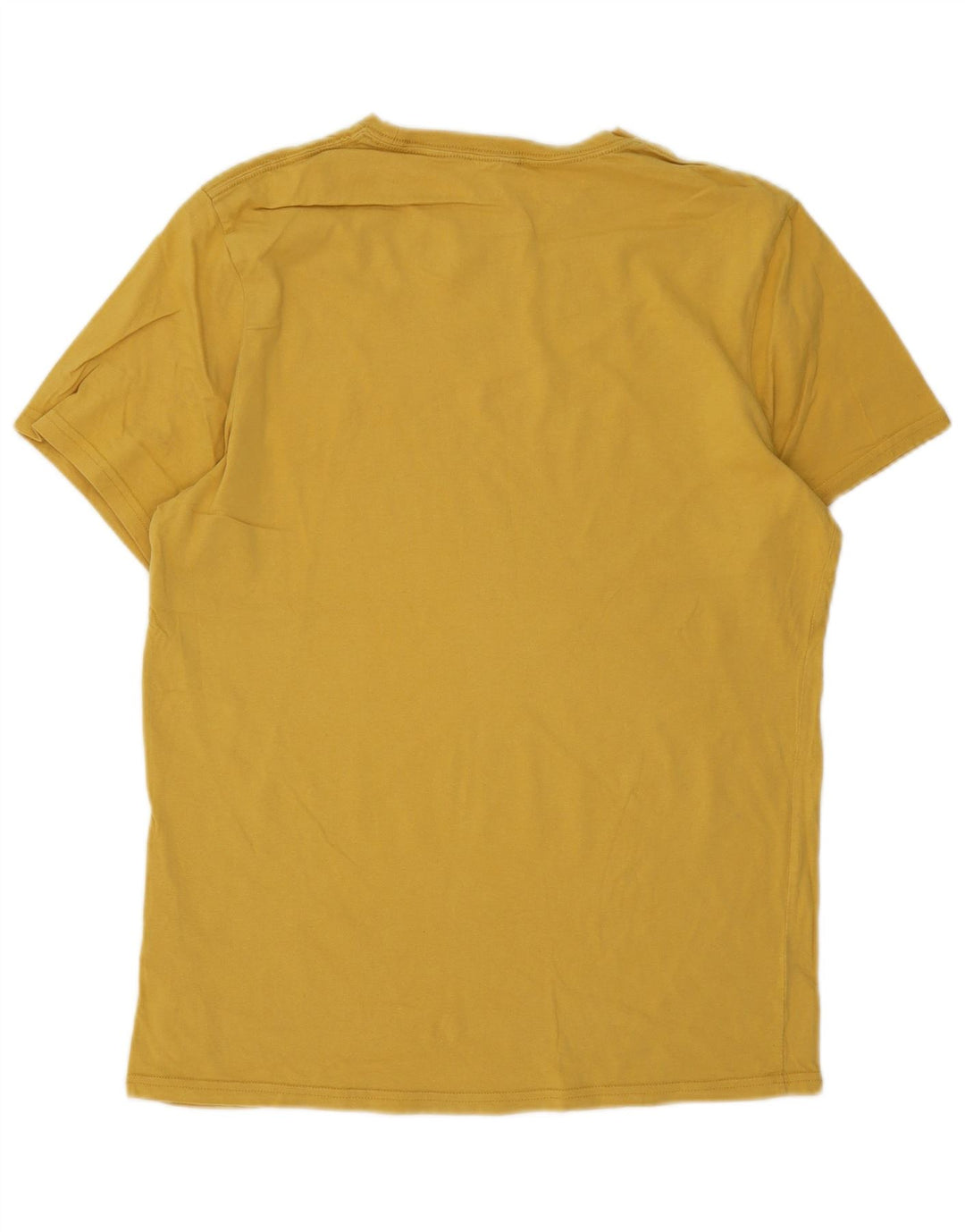 Jack Wills Mens Classic Fit T-Shirt Top Medium Yellow Cotton