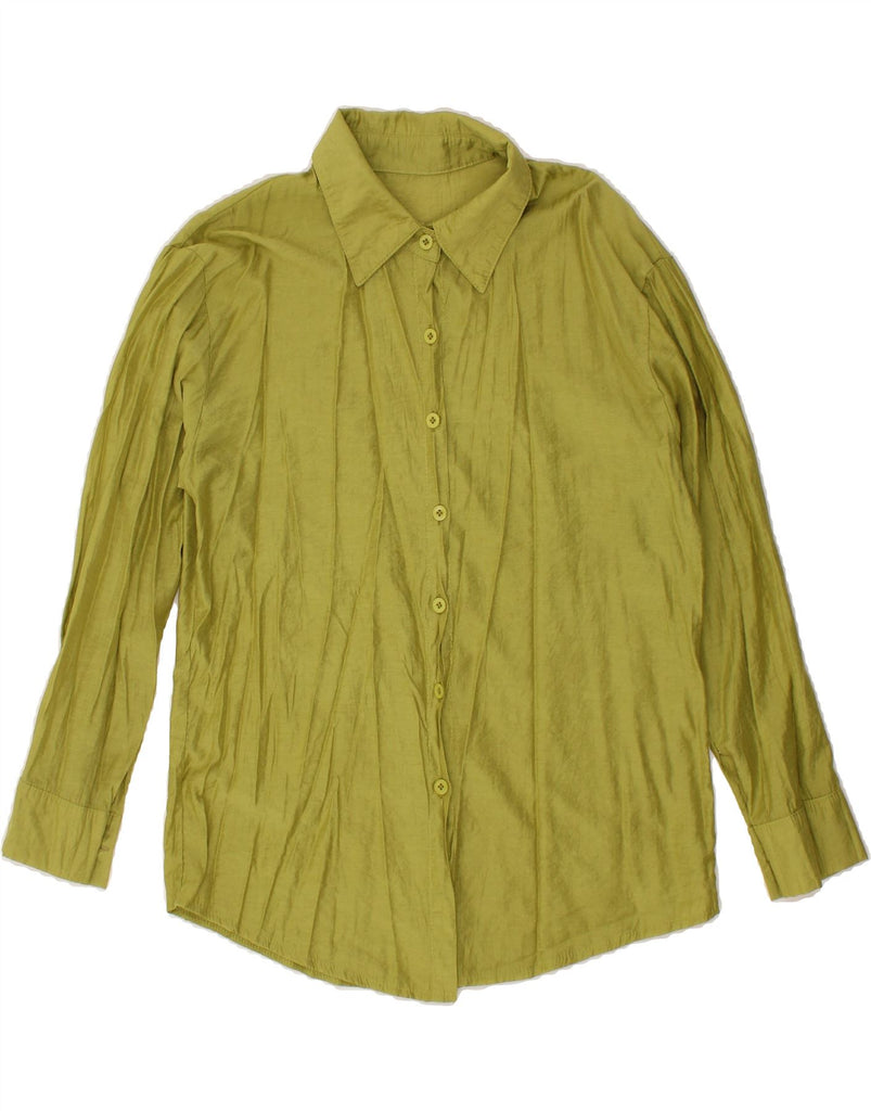 VINTAGE Womens Shirt UK 16 Large Green Vintage Vintage and Second-Hand Vintage from Messina Hembry 