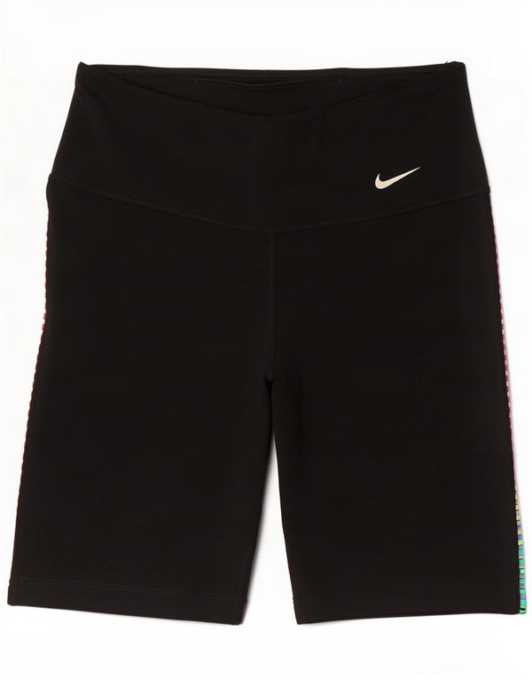 Nike Womens Dri Fit Sport Shorts UK 10 Small Black Polyester