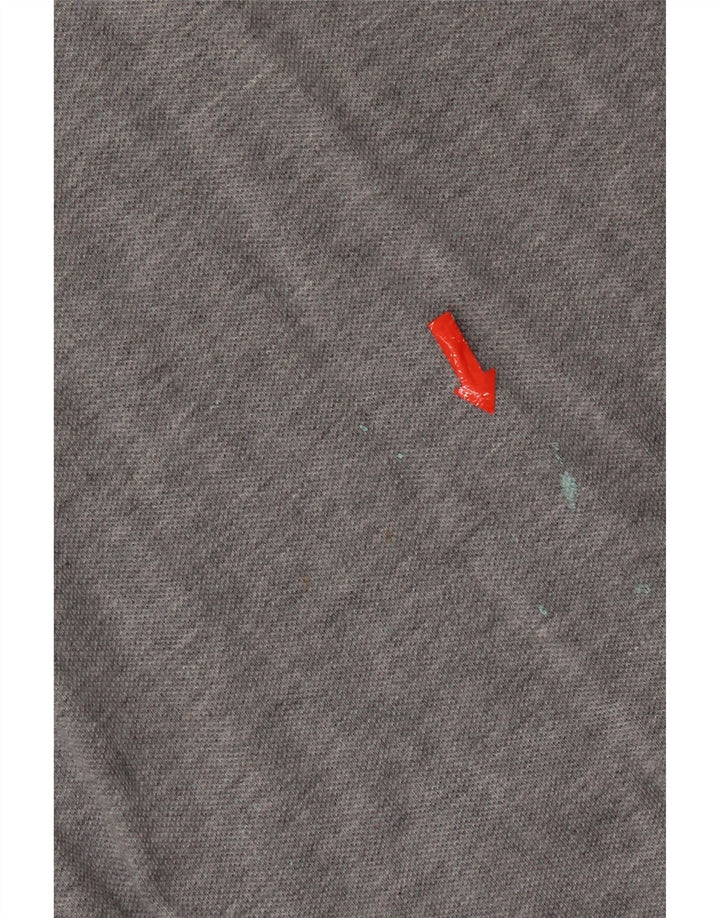 Nike Mens Polo Shirt XL Grey Flecked Cotton