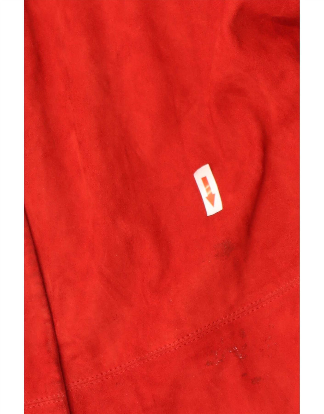 Conbipel Womens Suede Shirt IT 44 Medium Red Leather