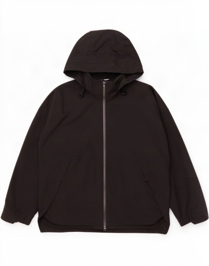 Adidas Mens Hooded Tracksuit Top Jacket Large Black Polyester