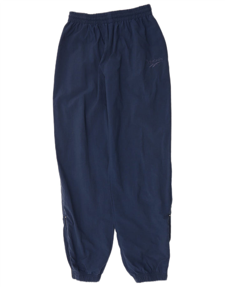 Reebok Mens Tracksuit Trousers Joggers Medium  Navy Blue Polyamide