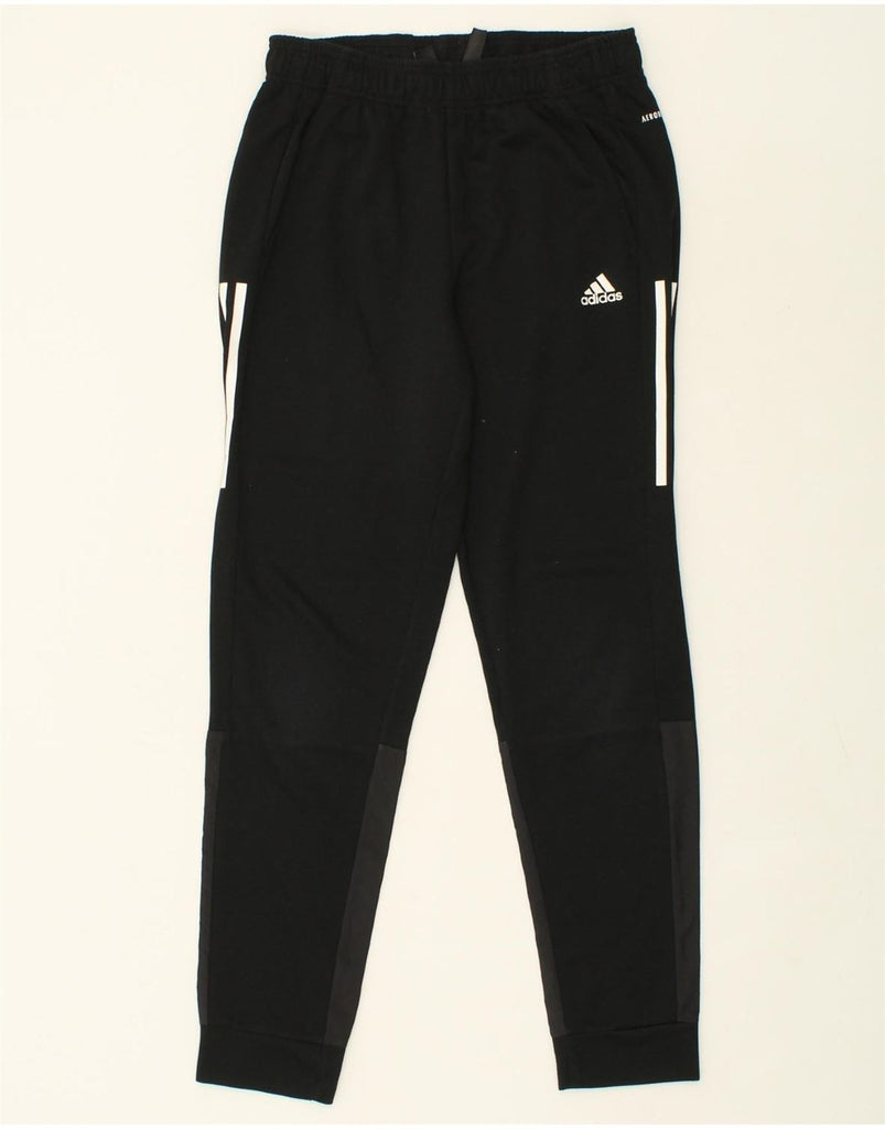 ADIDAS Mens Aeroready Tracksuit Trousers Joggers Small Black Colourblock | Vintage Adidas | Thrift | Second-Hand Adidas | Used Clothing | Messina Hembry 