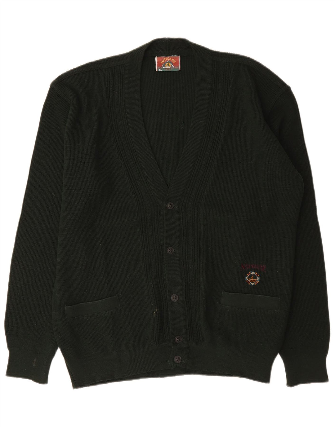 Navigare Mens Cardigan Sweater XL Green