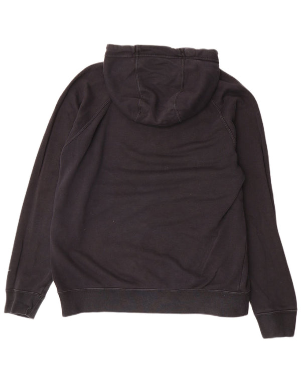 Nike Mens Graphic Hoodie Jumper Large Black Cotton