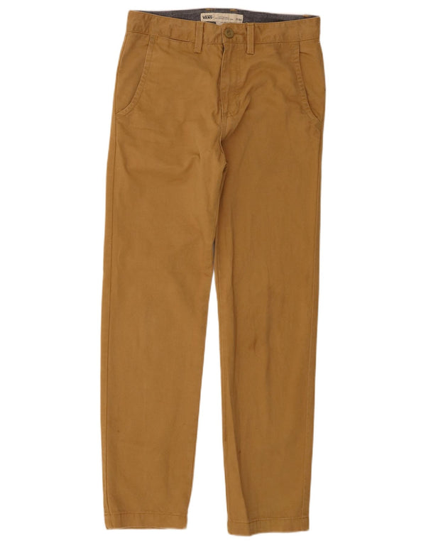 Vans Boys Slim Chino Trousers 13-14 Years W27 L28 Beige Cotton