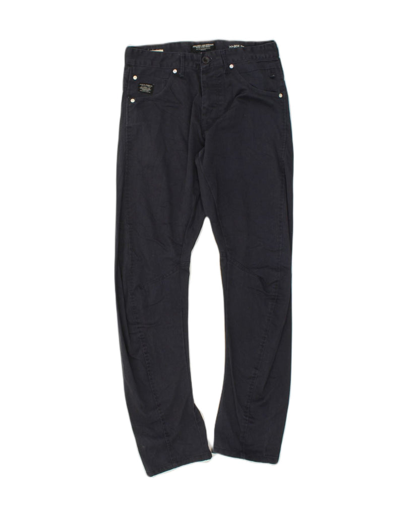 JACK & JONES Mens Anti Fit Banana Casual Trousers W31 L33  Navy Blue | Vintage Jack & Jones | Thrift | Second-Hand Jack & Jones | Used Clothing | Messina Hembry 