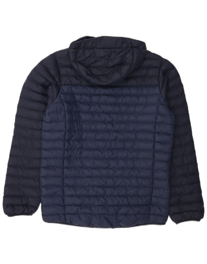BERGHAUS Mens Hooded Padded Jacket UK 38 Medium Navy Blue