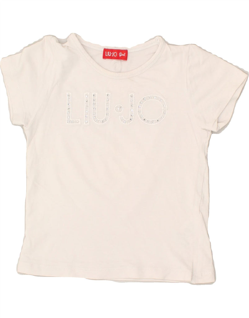 LIU JO Girls Graphic T-Shirt Top 2-3 Years White Cotton | Vintage Liu Jo | Thrift | Second-Hand Liu Jo | Used Clothing | Messina Hembry 