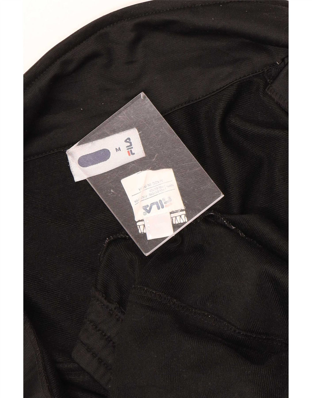 Fila Mens Tracksuit Top Jacket Medium Black Polyester