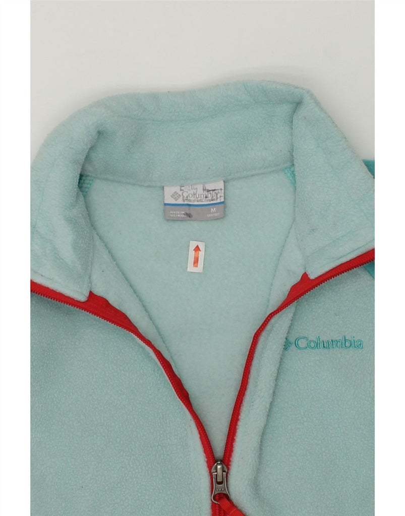 COLUMBIA Girls Fleece Jacket 10-11 Years Medium  Turquoise Colourblock | Vintage Columbia | Thrift | Second-Hand Columbia | Used Clothing | Messina Hembry 