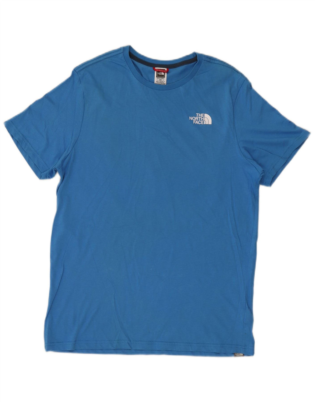The North Face Mens Graphic T-Shirt Top Medium Blue Cotton