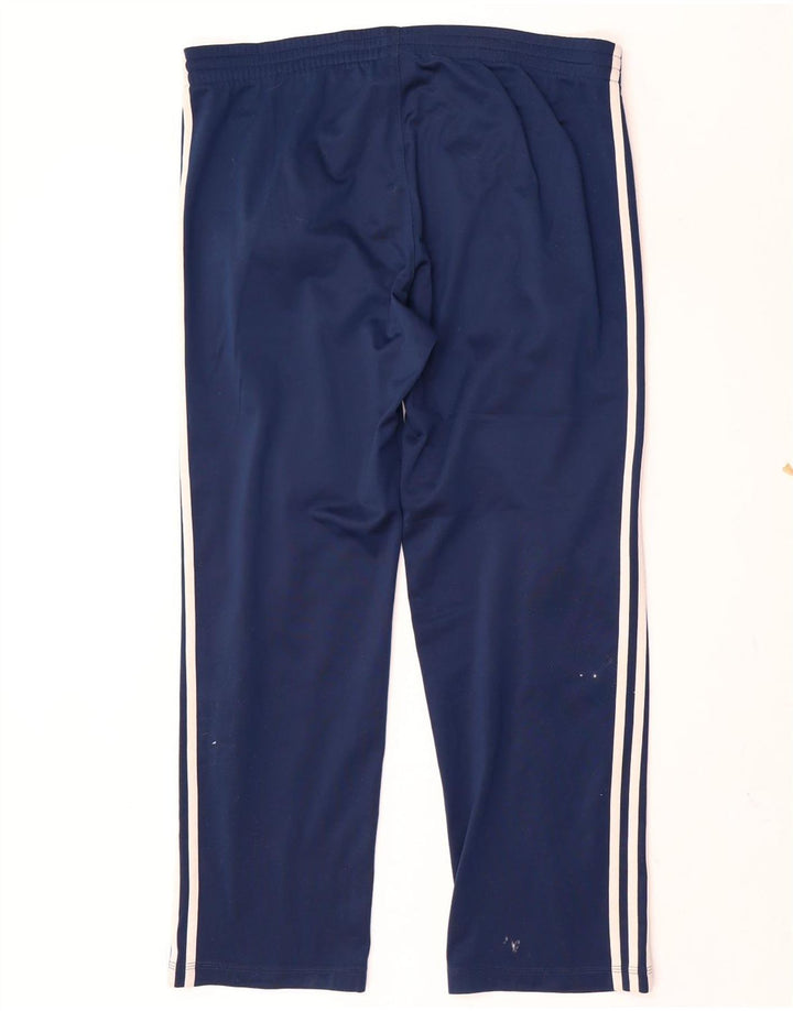 Adidas Mens Tracksuit Trousers Medium  Navy Blue Polyester