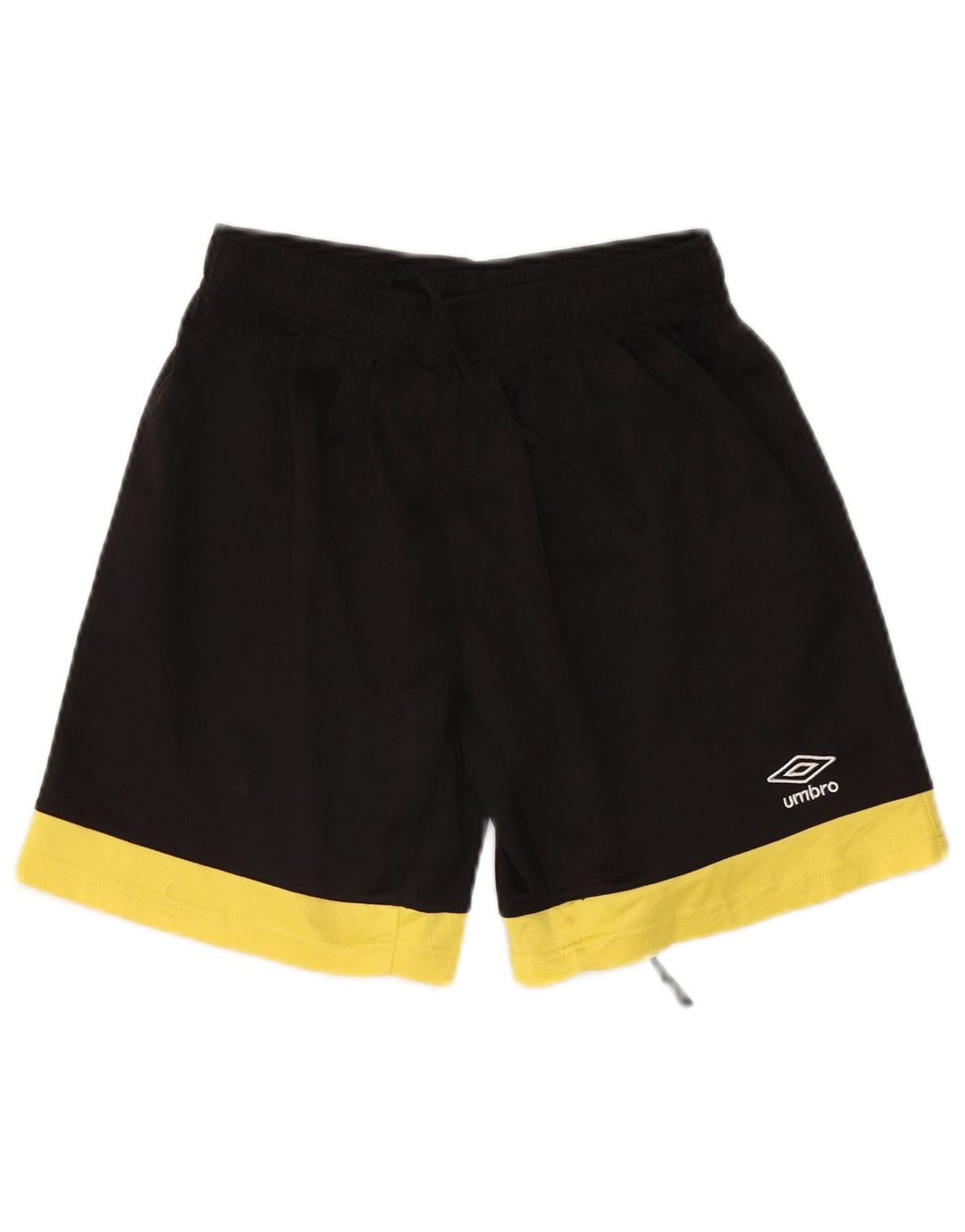 UMBRO Mens Sport Shorts Small Black Colourblock