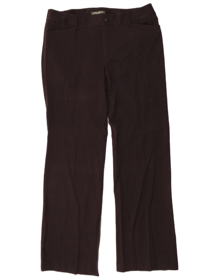 EDDIE BAUER Womens Blakely Fit Suit Trousers US 14 XL W36 L34 Black