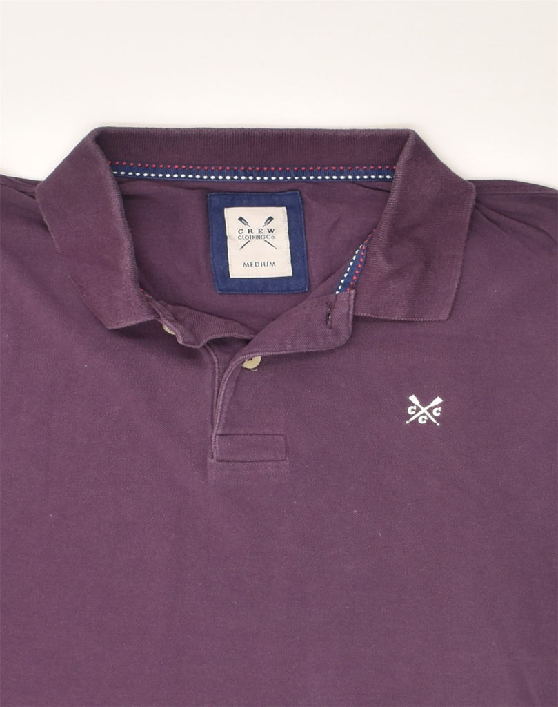 CREW CLOTHING Mens Polo Shirt Medium Purple Cotton | Vintage Crew Clothing | Thrift | Second-Hand Crew Clothing | Used Clothing | Messina Hembry 