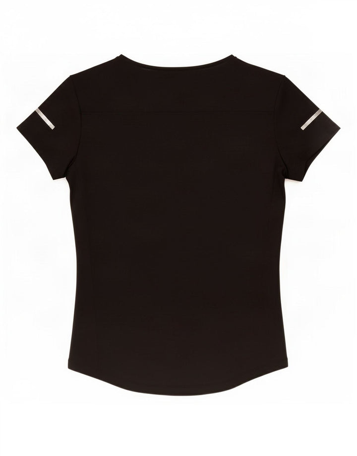 Adidas Womens Climalite T-Shirt Top UK 8/10 Small Black Polyester
