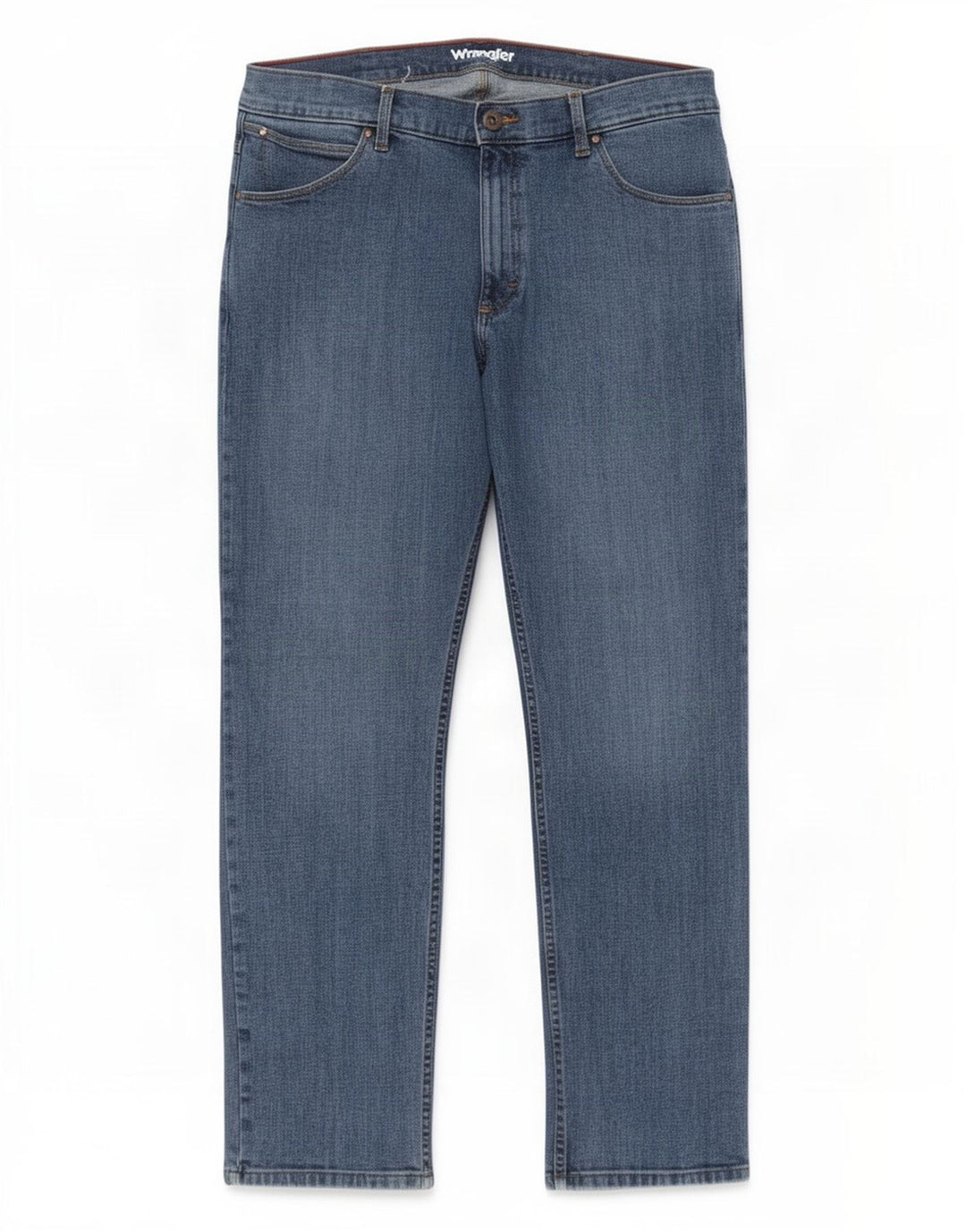 Wrangler Mens Slim Jeans W36 L32 Blue Cotton