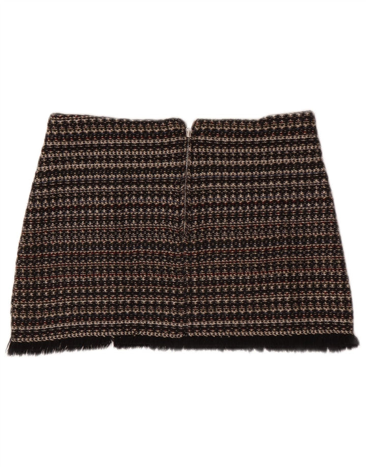 Zara Womens Trafaluc Mini Skirt Medium W28  Black Striped