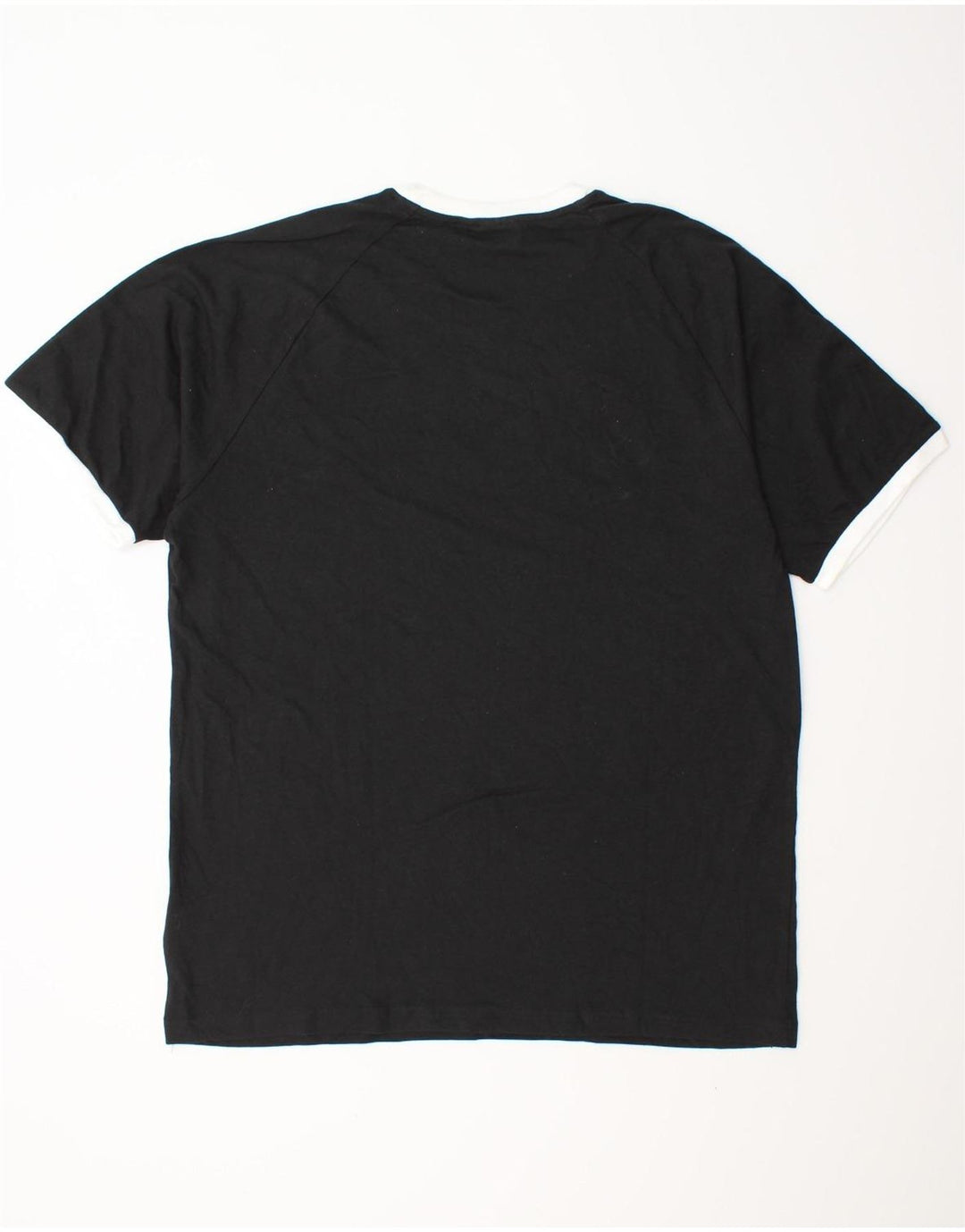 Adidas Mens T-Shirt Top XL Black Cotton