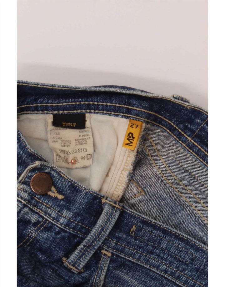 Meltin' Pot Womens Slim Jeans W27 L33 Blue Cotton