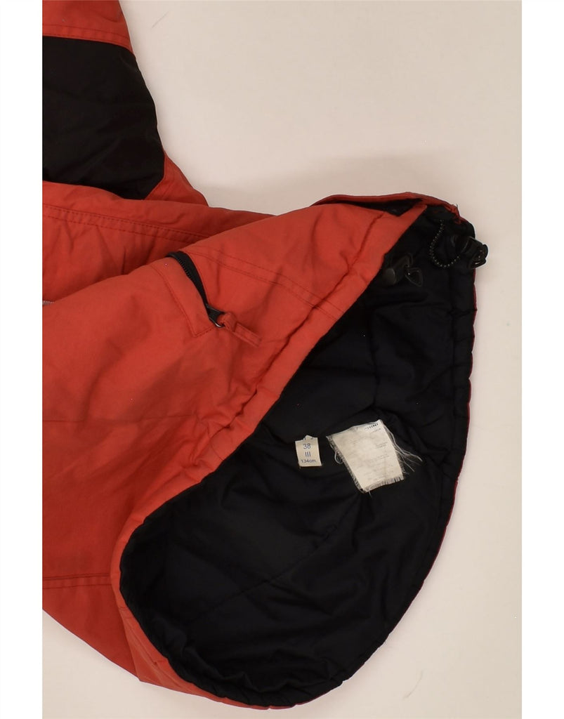SERGIO TACCHINI Boys Hooded Rain Jacket 8-9 Years Red Colourblock | Vintage Sergio Tacchini | Thrift | Second-Hand Sergio Tacchini | Used Clothing | Messina Hembry 