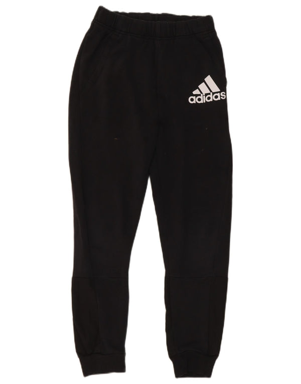 Adidas Boys Graphic Tracksuit Trousers 11-12 Years  Black