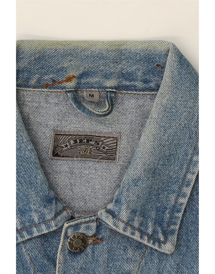 JEP'S Womens Denim Gilet UK 14 Medium Blue Vintage Jep's and Second-Hand Jep's from Messina Hembry 