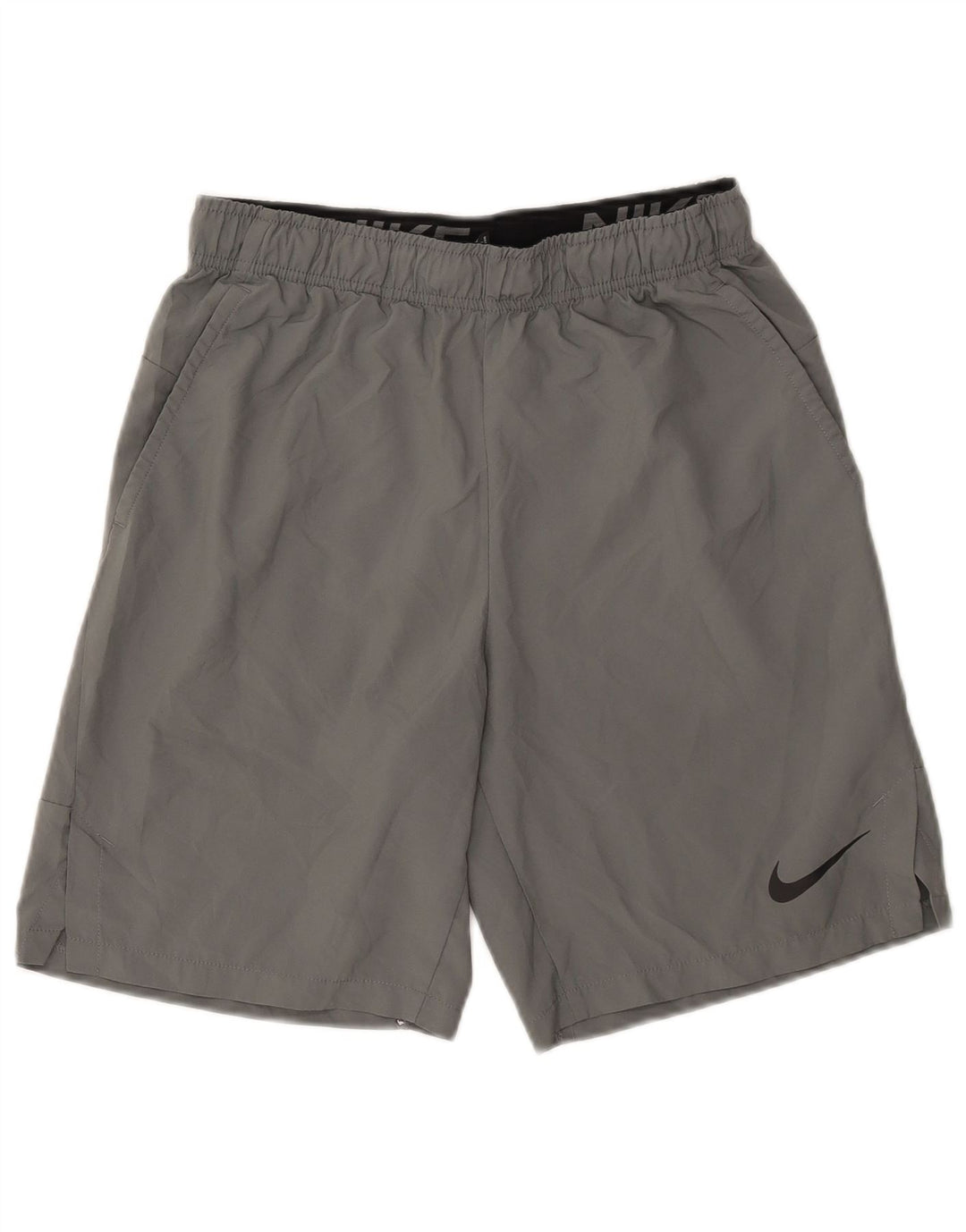 Nike Mens Dri Fit Standard Fit Sport Shorts Small Grey Polyester
