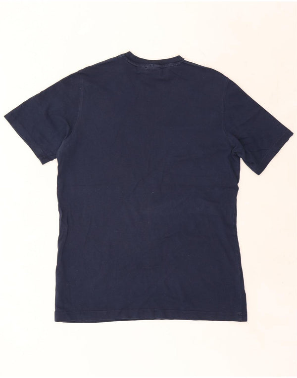 ADIDAS Mens T-Shirt Top Medium Navy Blue Cotton