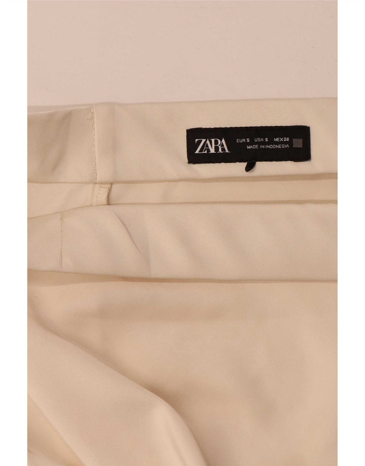 Zara Womens Maxi Skirt Small W26 Beige Polyester