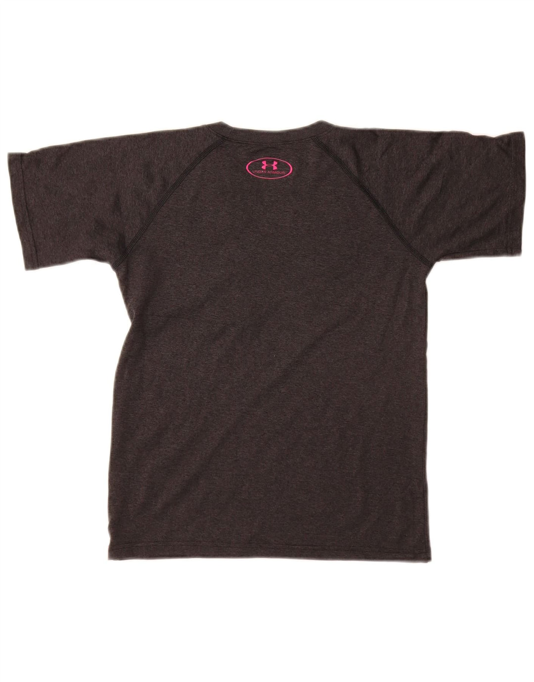 UNDER ARMOUR Girls loose Graphic T-Shirt Top 7-8 Years Small  Grey