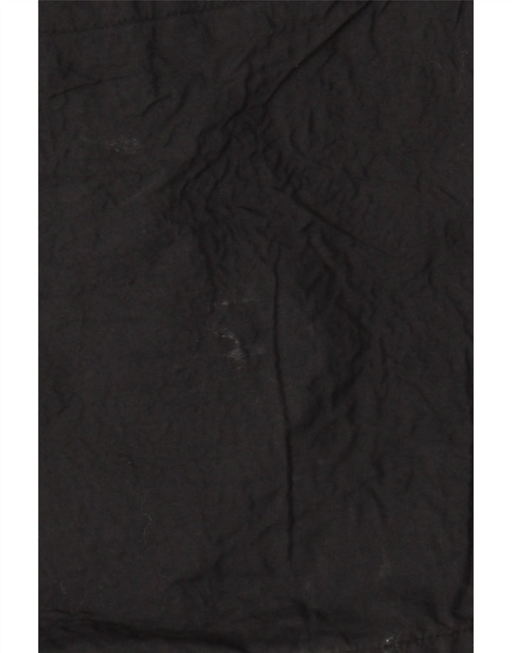 Jack Wolfskin Womens Hooded Rain Jacket UK 16 Large Black Polyamide